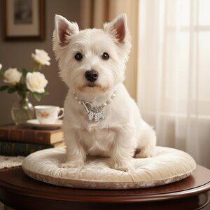 Silver Bling Adjustable Pet Collar Size Medium